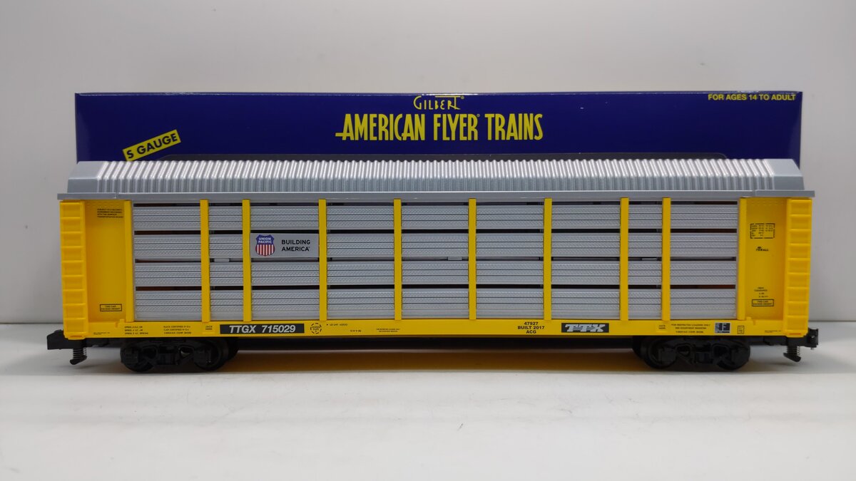 American Flyer 6-47927 S Union Pacific Auto Carrier #ETTX 715029