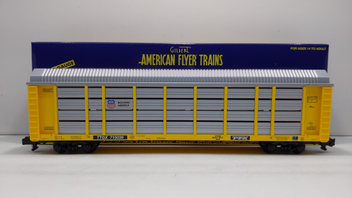 American Flyer 6-47928 S Union Pacific Auto Carrier #ETTX 715036