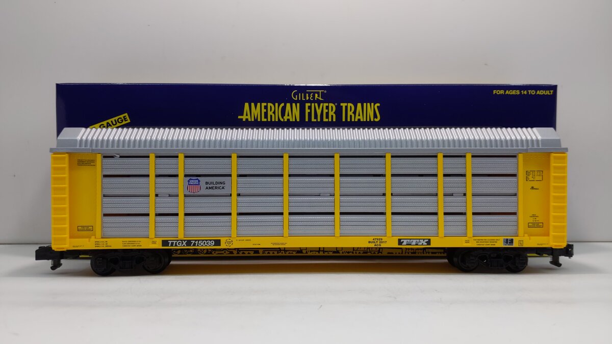 American Flyer 6-47929 S Union Pacific Auto Carrier #ETTX 715039