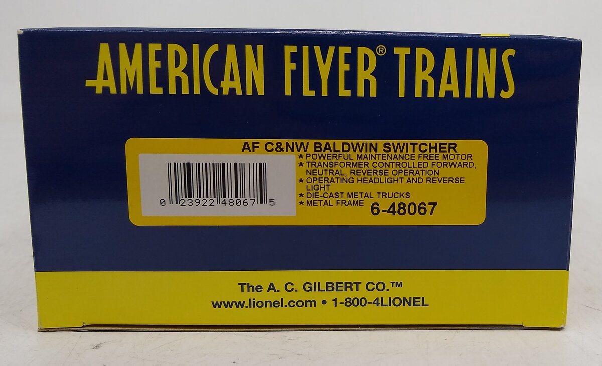 American Flyer 6-48067 S Scale Chicago & North Western Baldwin Switcher
