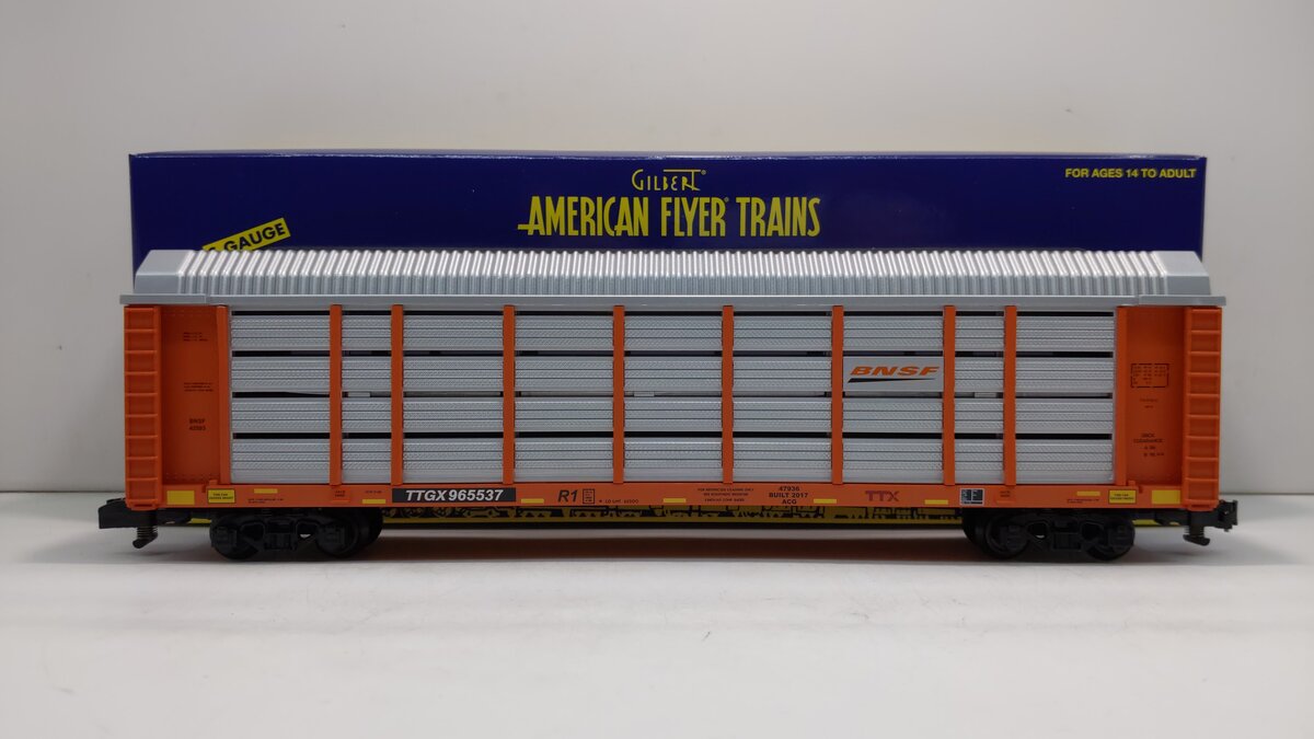 American Flyer 6-47936 S BNSF Auto Carrier #TTGX 965537