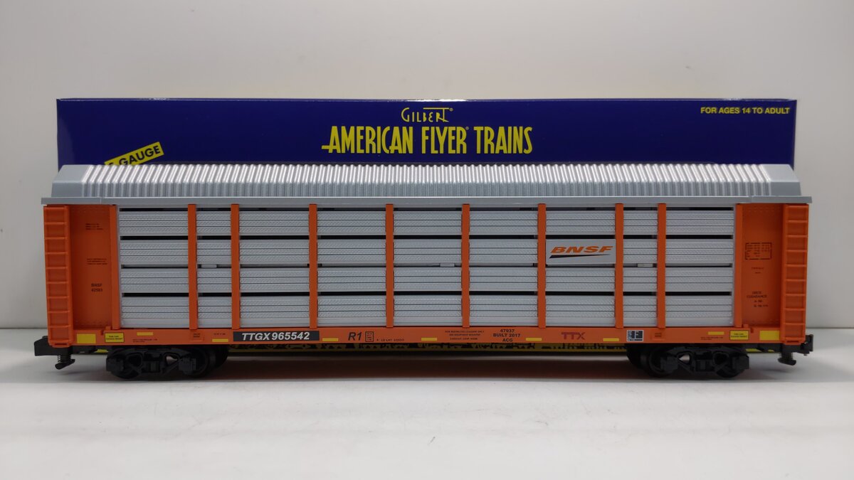 American Flyer 6-47937 S BNSF Auto Carrier #TTGX 965542