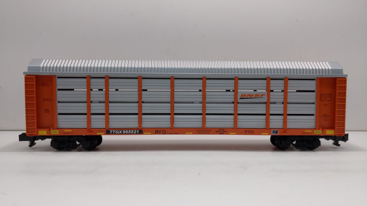 American Flyer 6-47938 S Burlington Northern Santa Fe Auto Carrier #TTGX 965521