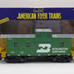 American Flyer 6-48752 S Scale Burlington Northern Extended Vision Caboose