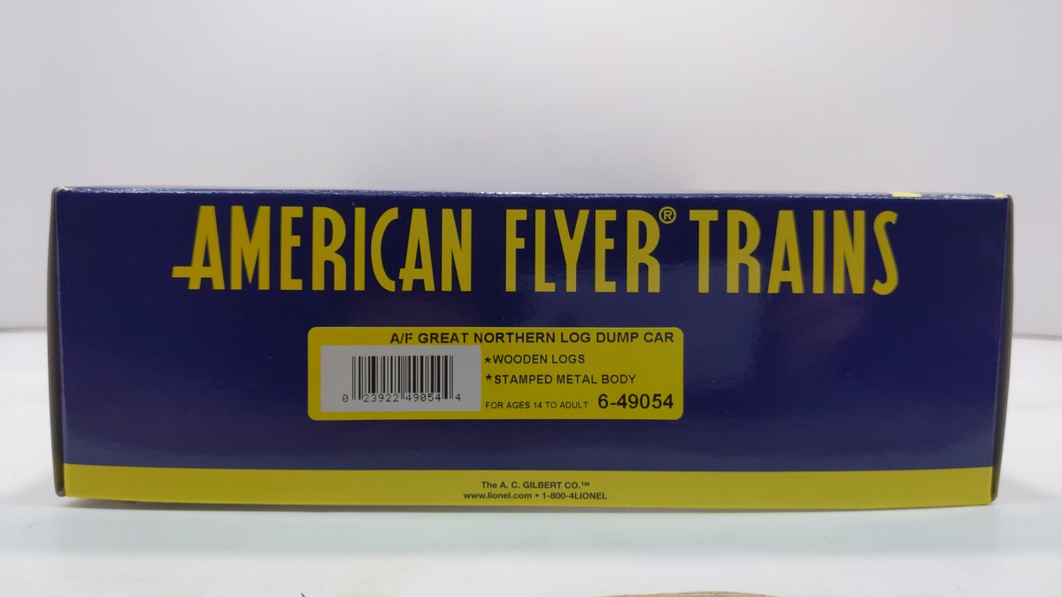 American Flyer 6-49054 S Scale Great Northern Log Dump Car