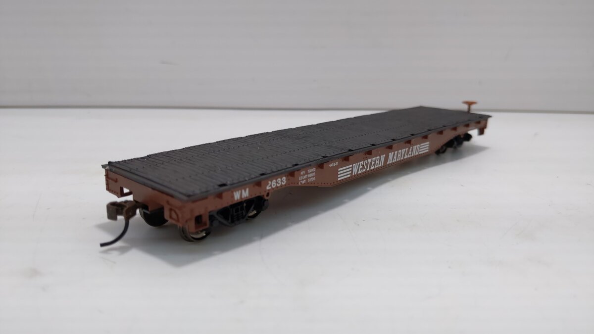 Bachmann 17334 HO Western Maryland 52' Flat Car