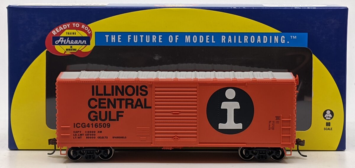 Athearn 14619 HO Scale Illinois Central Gulf 40' Modern Box Car #416509