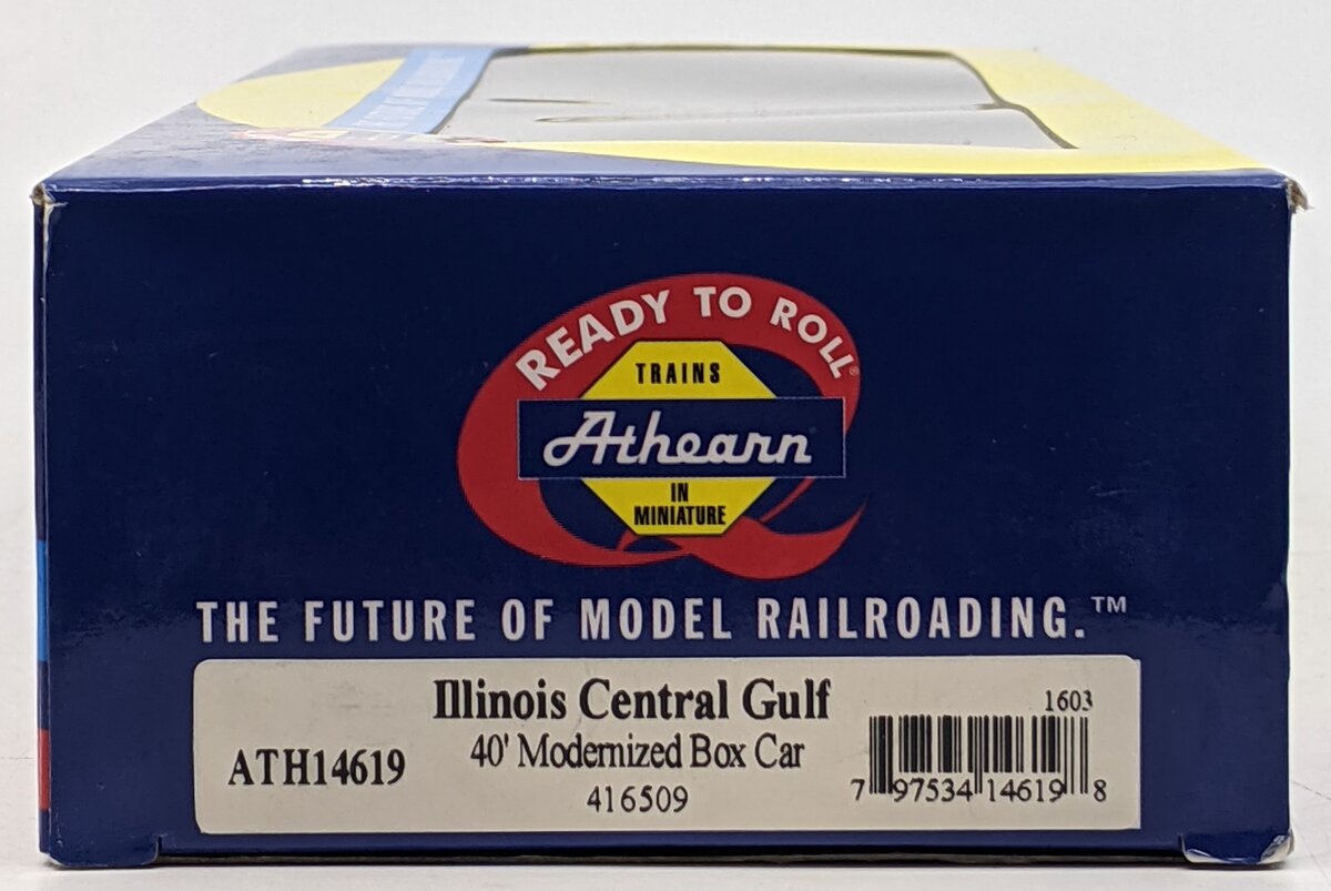 Athearn 14619 HO Scale Illinois Central Gulf 40' Modern Box Car #416509
