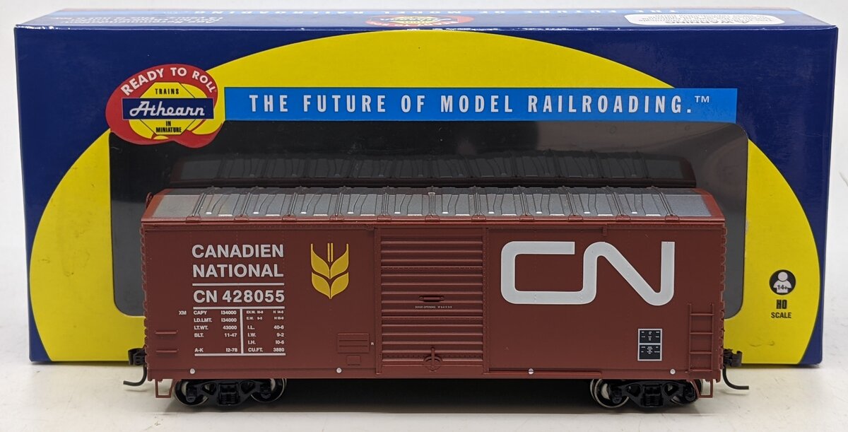 Athearn 14608 HO Scale Canadian National 40' Modern Box Car #577062