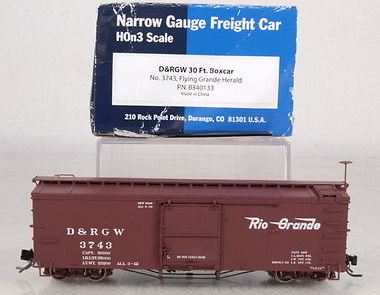 Blackstone Models 340133 HOn3 DRGW 3000 Series 30' Boxcar #3743