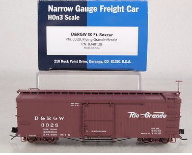 Blackstone Models 340130 HOn3 DRGW 3000 Series 30' Boxcar #3328
