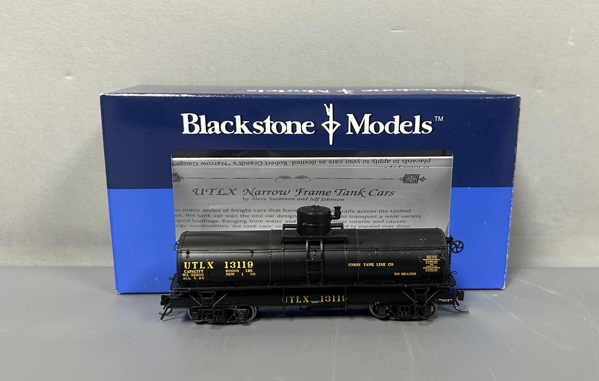 Blackstone Models 340609 HOn3 Union Tank Line UTLX Narrow-Frame Tank Car #13119