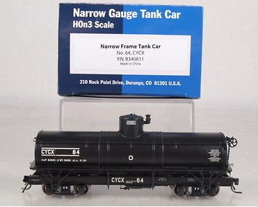 Blackstone Models 340611 HOn3 CYCX Narrow-Frame Tank Car #64