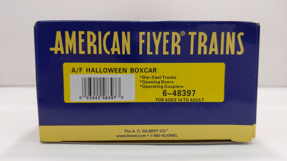 American Flyer 6-48397 S Gauge American Pumpkin Company Halloween Boxcar