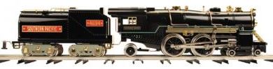 MTH 10-1289-0 Std. Gauge Black 4696 Southern Pacific Steam Locomotive & Tender