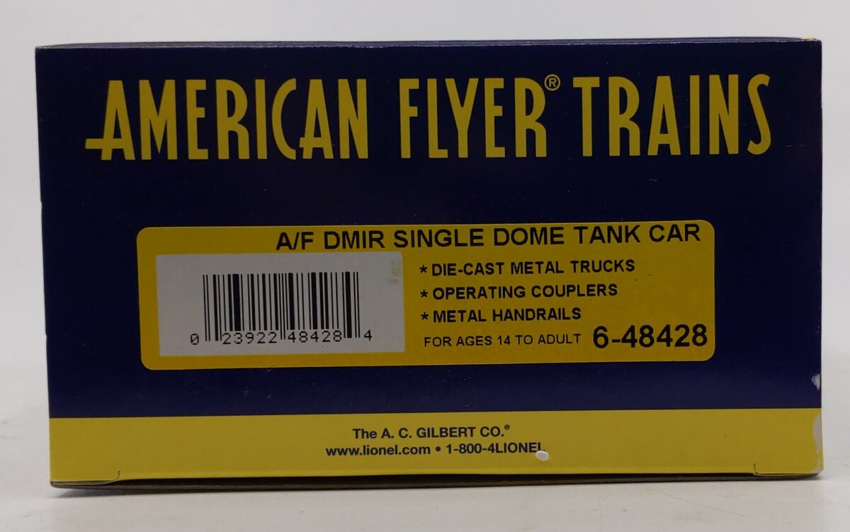 American Flyer 6-48428 S Scale Duluth, Missabe & Iron Range Single Dome Tank Car