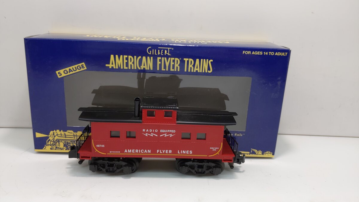 American Flyer 6-48745 S American Flyer Lines Steel Cupola Caboose #48745