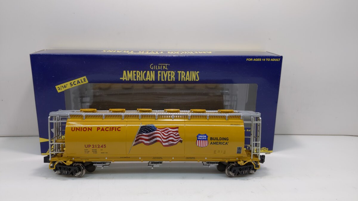 American Flyer 6-48646 S Scale Union Pacific Building America Cylindrical Hopper