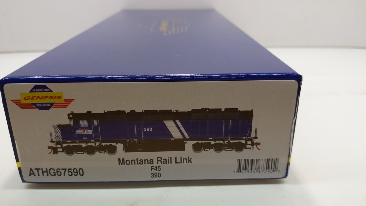 Athearn G67590 HO Montana Rail Link F45 Diesel Locomotive #390