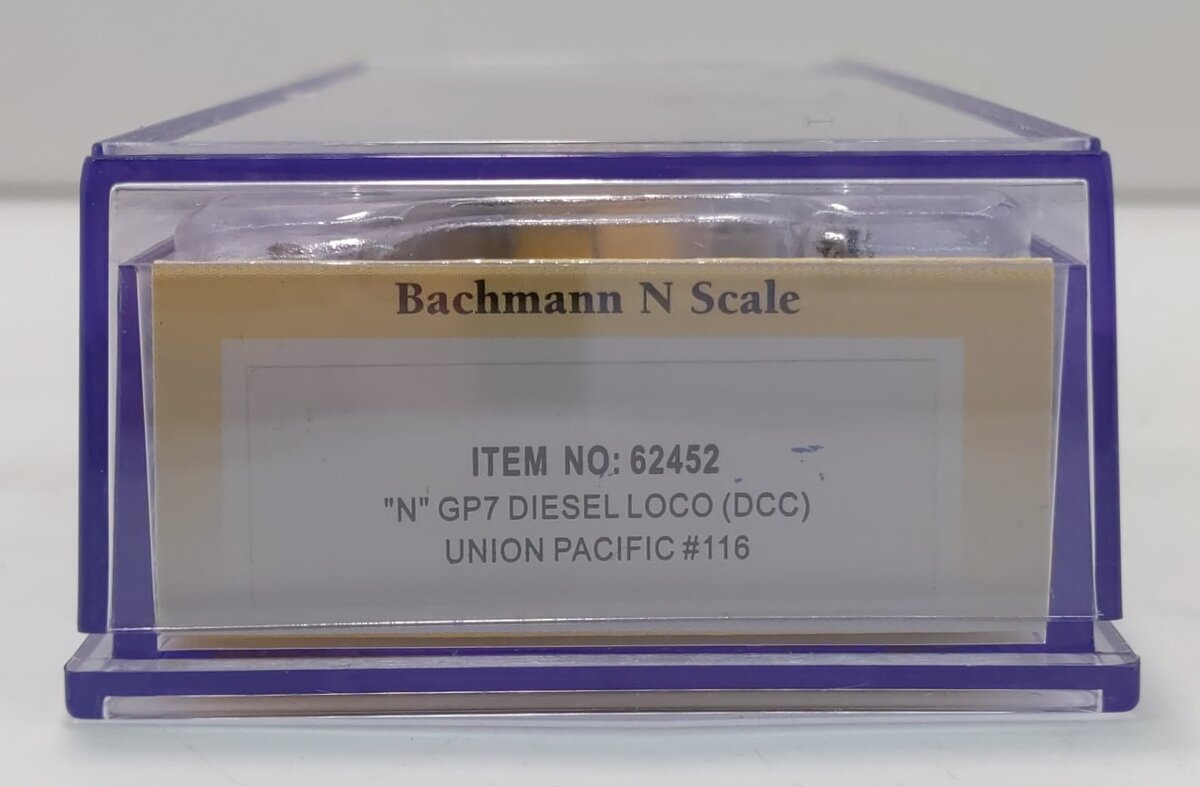 Bachmann 62452 N Scale Union Pacific GP7 Diesel Locomotive #116 w/DCC