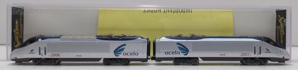 Bachmann 81551 Acela Express Non-Powered Electric Locomotives w/DCC