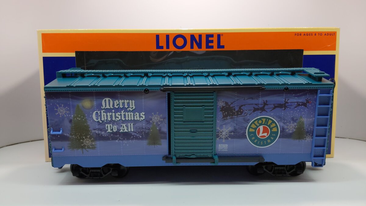 Lionel 8-87029 G Scale 2007 Christmas Boxcar