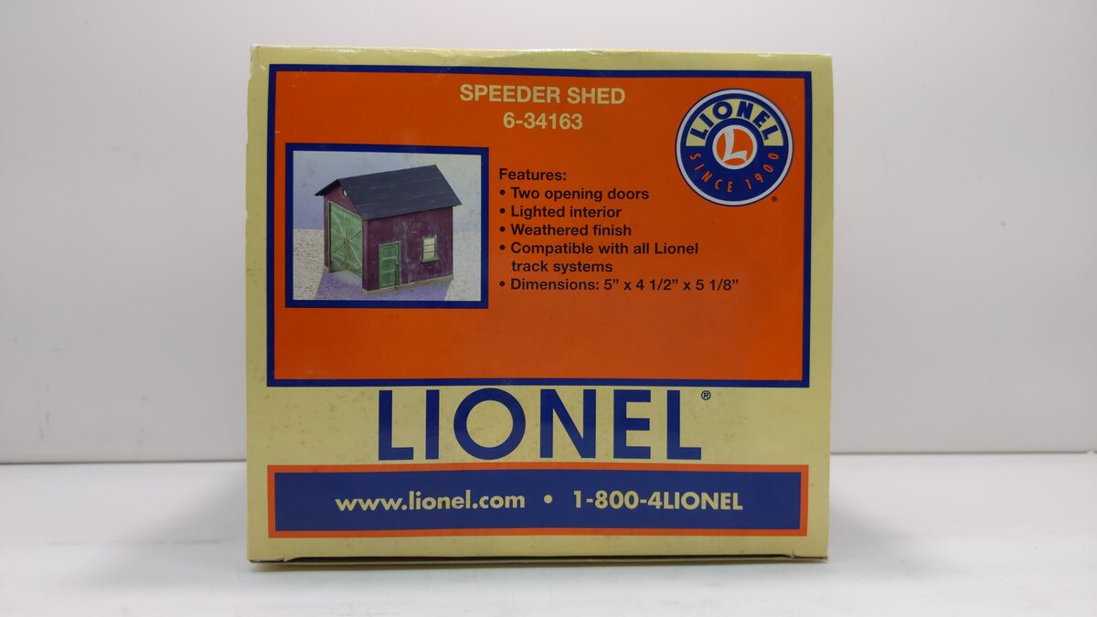 Lionel 6-34163 O Operating Speeder Shed
