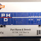 Athearn 14974 HO Scale Port Huron & Detroit 50' FMC 5347 Boxcar #2075