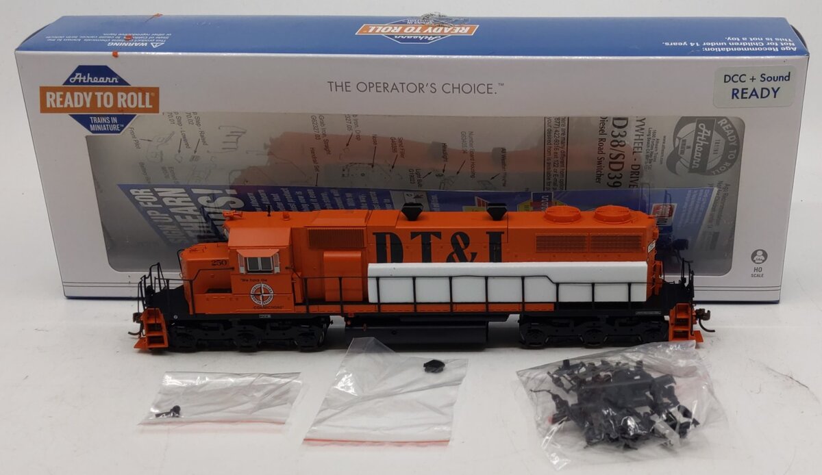Athearn 88525 HO Detroit, Toledo & Ironton RTR SD38 Diesel Locomotive #250