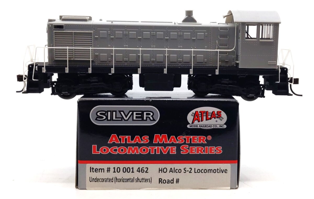 Atlas 10001462 HO Undecorated S-2 Diesel Locomotive w/ Horizontal Shutters