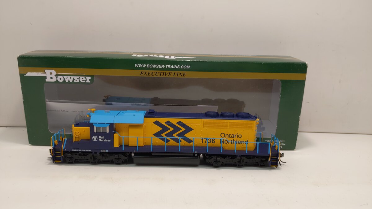 Bowser 24119 HO Scale Ontario Northland GMD SD40-2 Diesel Locomotive #1736