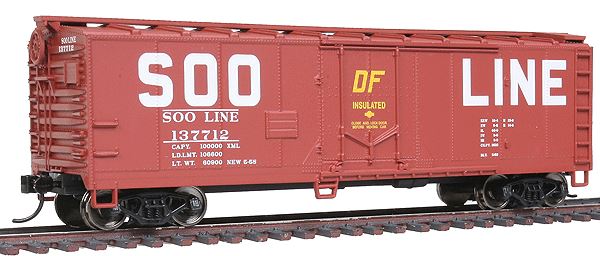 Walthers 910-1556 HO SOO Line 40' Plug Door Boxcar #137712