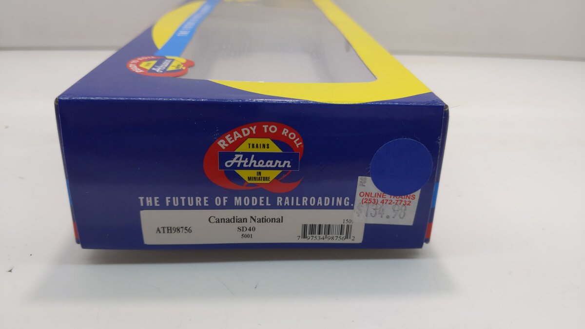 Athearn 98756 HO Canadian National SD40 Diesel Locomotive RTR #5001