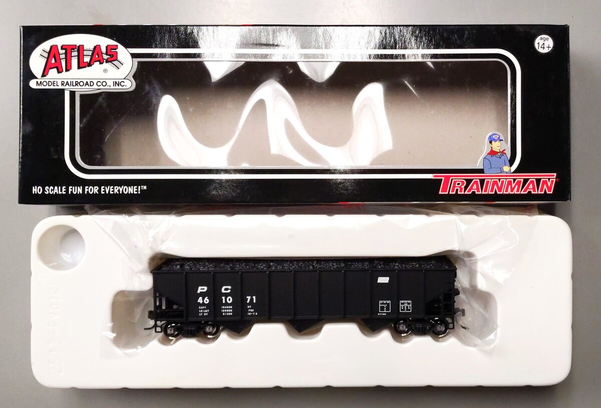Atlas 1393 HO Scale Penn Central 70T 3-Bay Hopper #461071