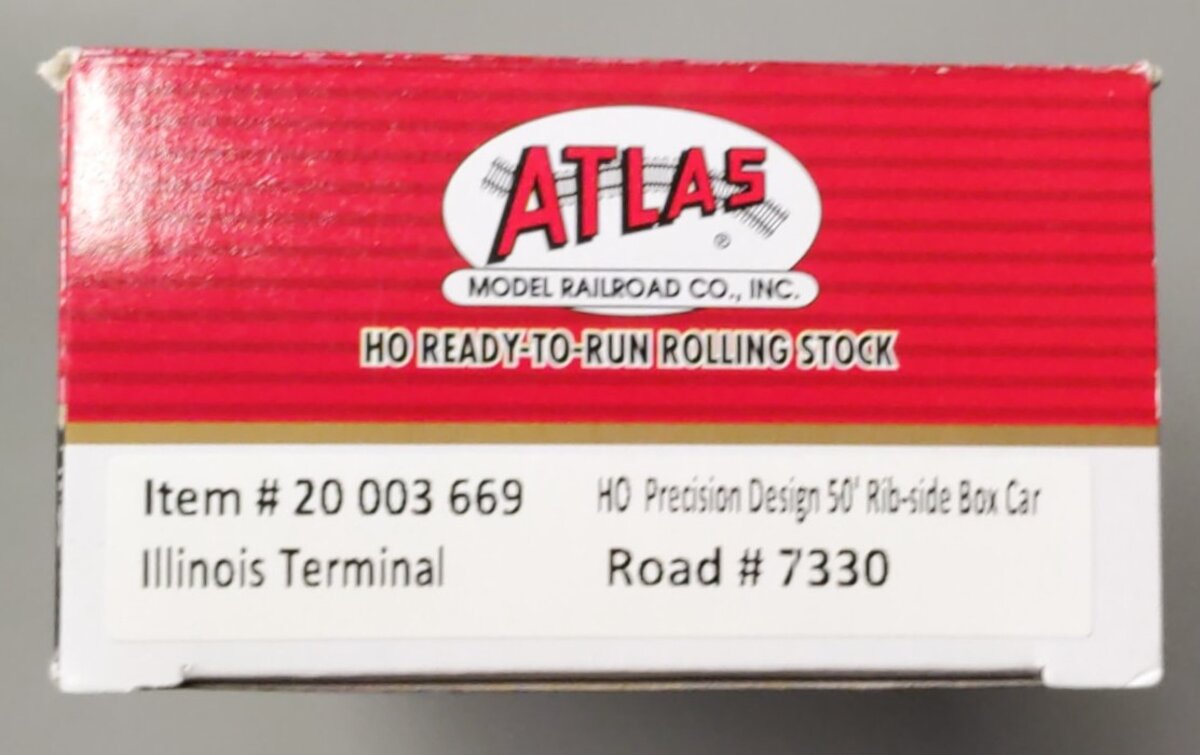 Atlas 20003669 HO Illinois Terminal ACF Rib-Side 50' Boxcar #7330