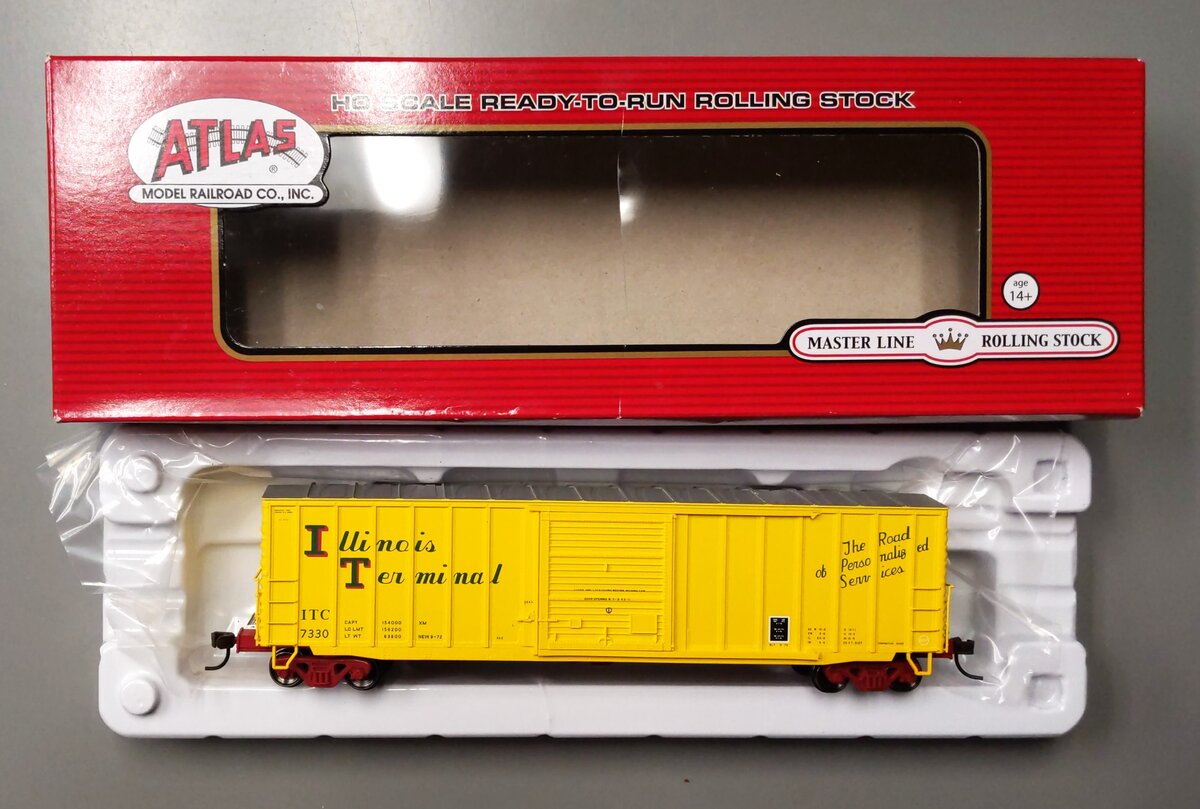 Atlas 20003669 HO Illinois Terminal ACF Rib-Side 50' Boxcar #7330