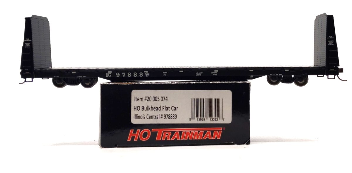 Atlas 20005074 HO Illinois Central Bulkhead Flat Car #978889
