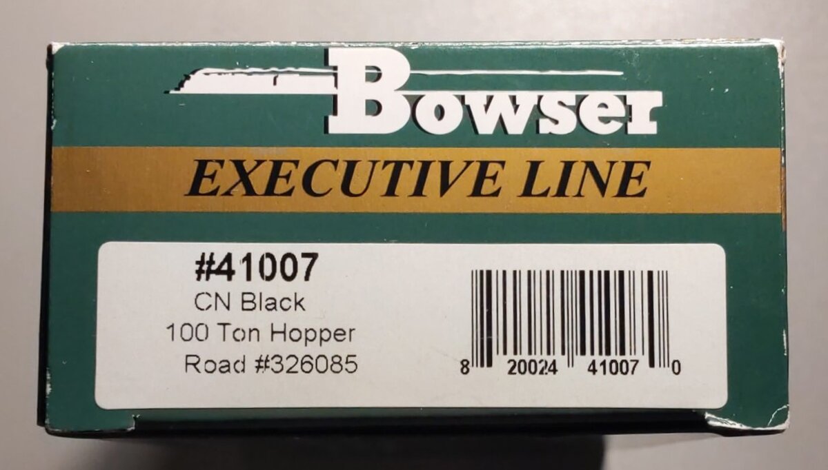 Bowser 41007 HO Scale Canadian National 100-Ton 3-Bay Hopper #326085