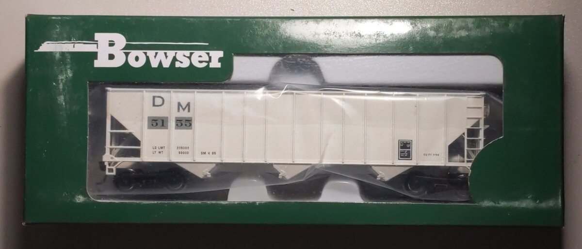 Bowser 41717 HO Scale Detroit & Mackinac 100 Ton 3-Bay Hopper Car #5155
