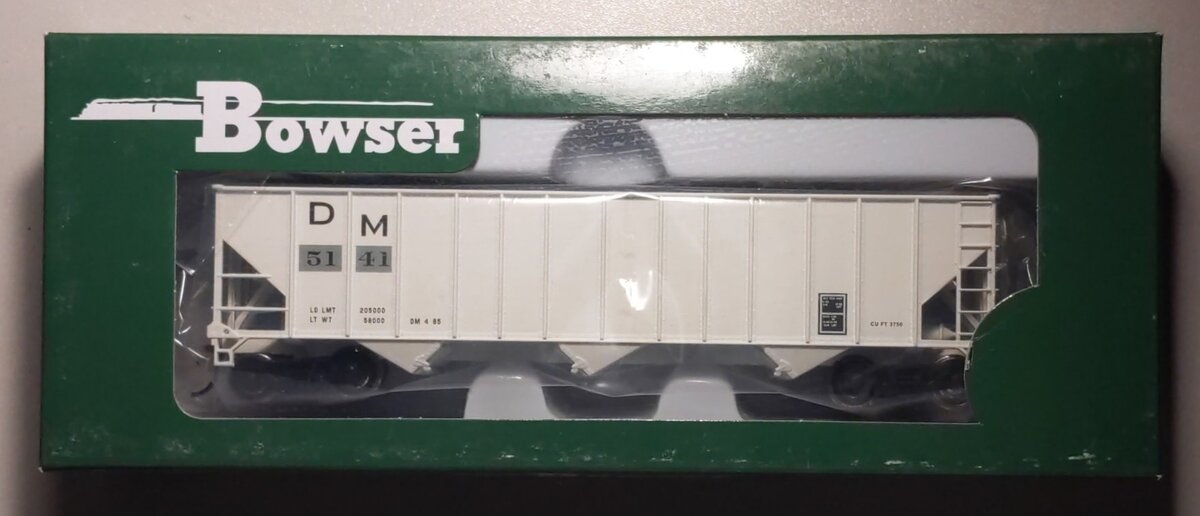 Bowser 41714 HO Scale Detroit & Mackinac 100 Ton 3-Bay Hopper Car #5141