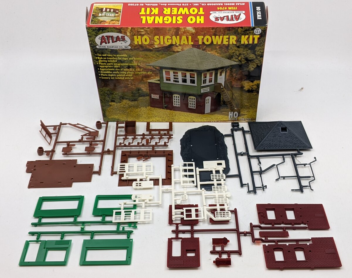 Atlas 704 HO Scale Signal Tower Plastic Building Kit