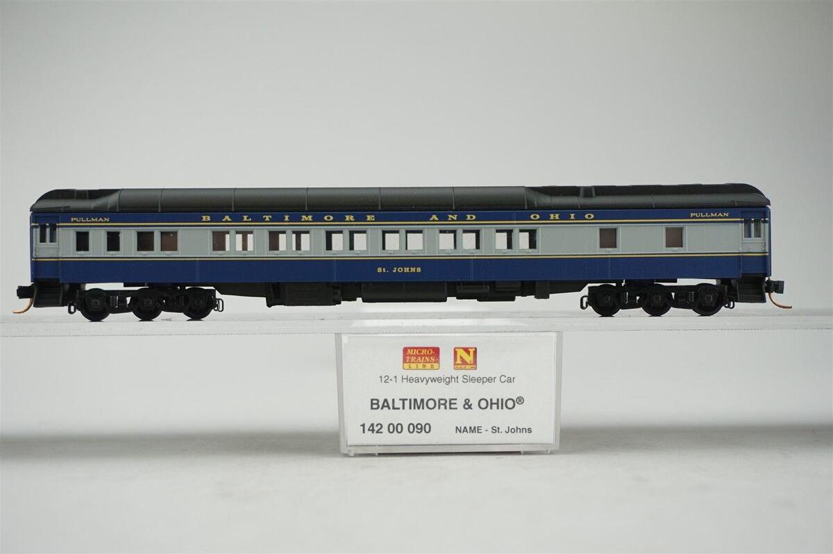 Micro-Trains 14200090 N Baltimore & Ohio "St Johns" 12-1 Heavyweight Sleeper Car