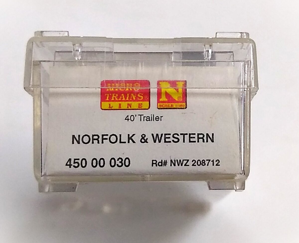 Micro-Trains 45000030 N Norfolk & Western 40' Semi Trailer #208712