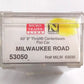 Micro-Trains 05300050 N Milwaukee Road 60' 8" Thrall Centerbeam Flatcar #63056