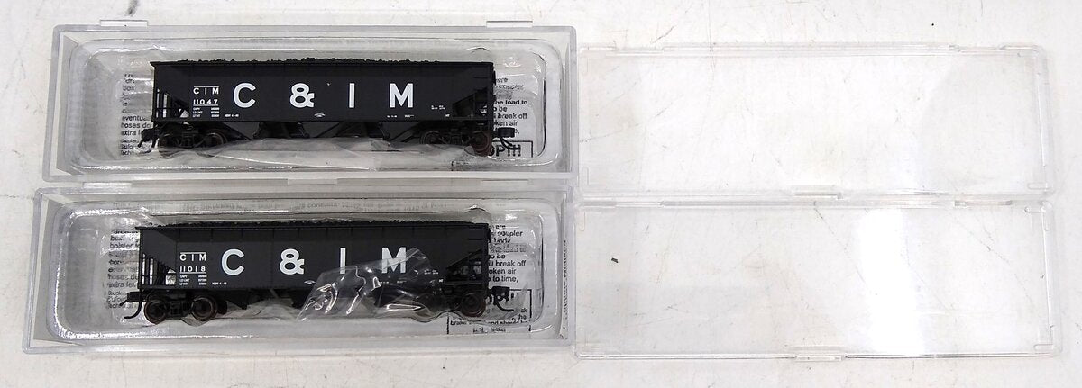 Bluford Shops 73422 N C&IM Offset Side 70 Ton 3-Bay Hopper Car (Set of 2)