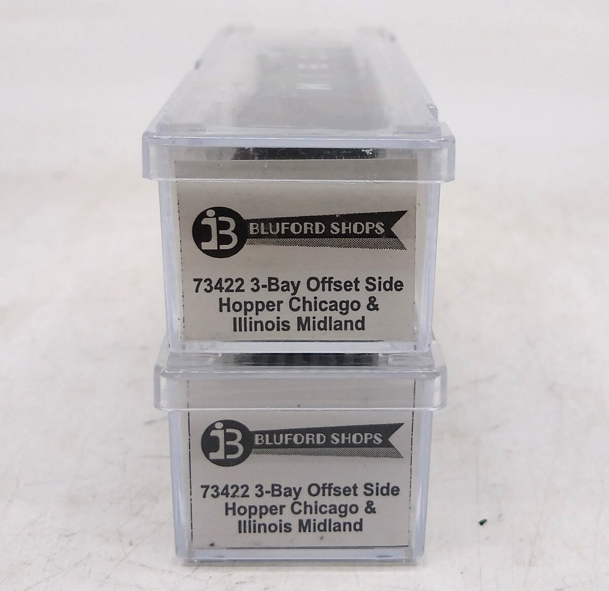 Bluford Shops 73422 N C&IM Offset Side 70 Ton 3-Bay Hopper Car (Set of 2)