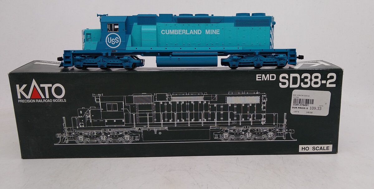 Kato 37-6491 HO U.S. Steel SD38-2 Diesel Locomotive #1 – Trainz Kato 37-6491 HO U.S. Steel SD38-2 Diesel Locomotive #1 – Trainz