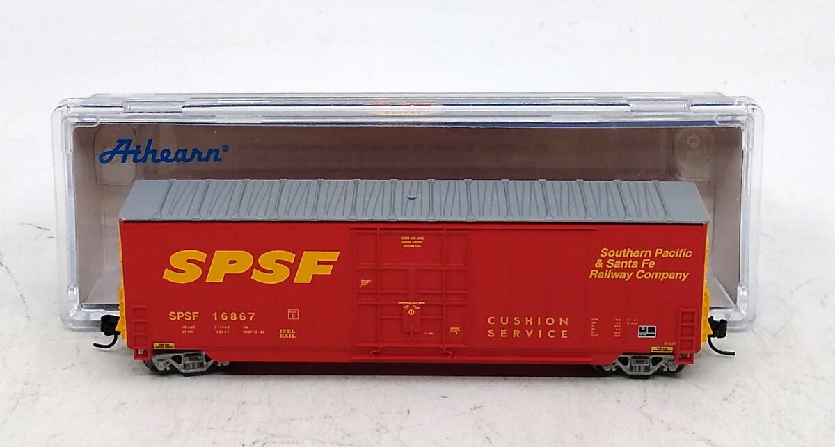 Athearn 3784 N SPSF 50' Smooth High Cube Plug Door Boxcar #16867