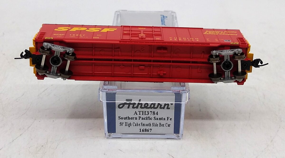 Athearn 3784 N SPSF 50' Smooth High Cube Plug Door Boxcar #16867