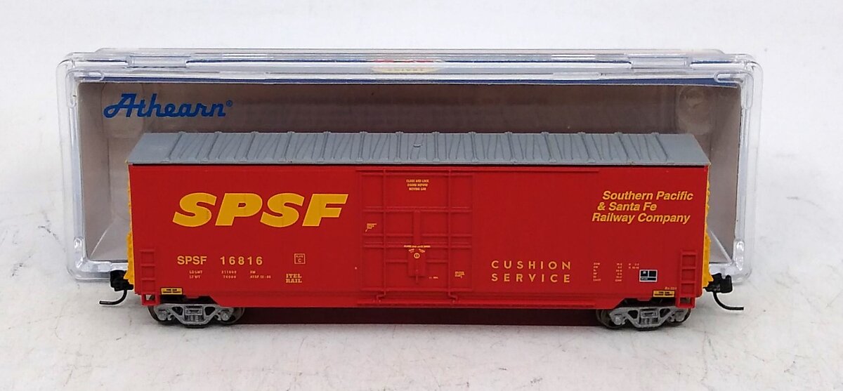 Athearn 3783 N SPSF 50' Smooth High Cube Plug Door Boxcar #16816